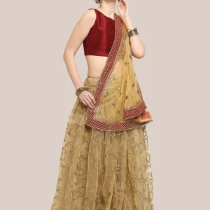 Embroidered Bridal & Wedding Wear Net Dupatta