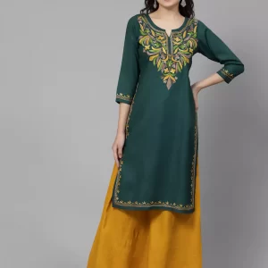 Bushra Green Kurti