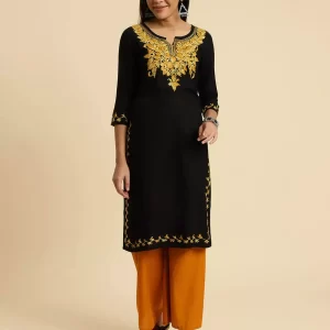 Kashmiri Black Kurti