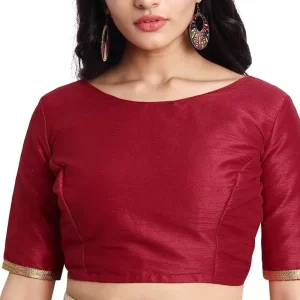 Dupion Silk Blouse, Boat Neck Saree Top, Women’s Blouse, Bollywood Choli , Skirt Tunic Top, Ethnic Wear, Saree Blouse, Bridal Partywear