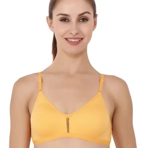 Yellow Katrina Non-Wired Essential Cotton-Blend T-Shirt Bra