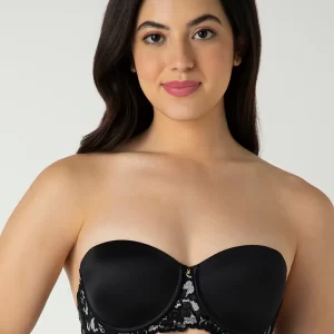 Black Femme Lace Padded Wired Multiway Bra