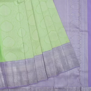 Parrot Green Kanchipuram Tissue Silk Saree