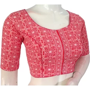 Comfortable Cotton Saree Blouses | High Neck Design | Ready-to-Wear