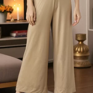 Casual Regular Fit Solid Palazzos