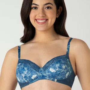 Demure Padded Non-Wired Demi Bra