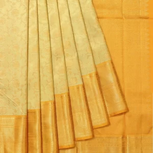 Golden Kanchipuram Tissue Silk Saree