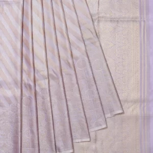 Lavender Kanchipuram Tissue Silk Saree