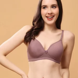 Wood Non-Wired Medium Coverage Convertible-Straps T-Shirt Bra