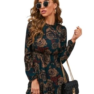 Summer Dresses for Women – Short One Piece A-Line Midi Dress | Lightweight Vacation Wear & Daily Casual Outfit(Green)