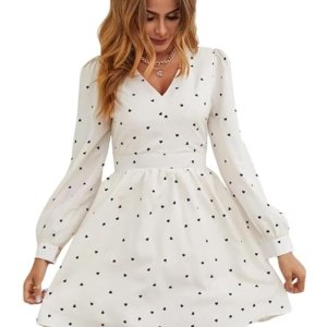 Summer Dresses for Women – Short One Piece A-Line Midi Dress | Lightweight Vacation Wear & Daily Casual Outfit(White)