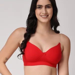 Full Coverage Heavily Padded Convertible-Straps T-Shirt Bra