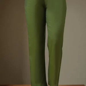 Green Solid Modal Rayon Ankle Length Palazzos