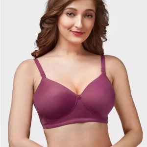 Orchid color Women Full Coverage Non Padded Bra