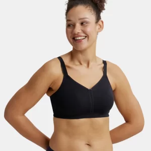 Non Padded Super Combed Cotton Elastane Stretch Full Coverage Minimizer Bra
