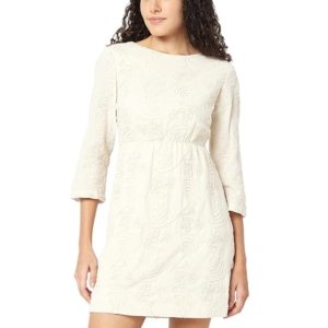 Women's Cotton Fit and Flare Above The Knee Dress（Birch）