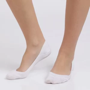 Compact Cotton Stretch No Show Socks With Stay FreshTreatment . white