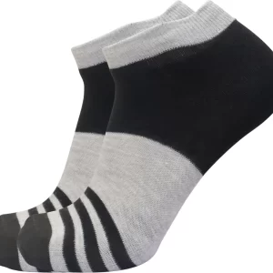 Sjeware 5 Pairs Stripped Ankle Length Socks for Men & Women, Multicolor, Pack of 5, Free Size