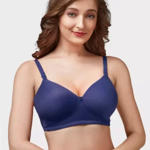 Blue Women Full Coverage Non Padded Bra