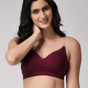 Cotton Heavily Padded Convertible-Straps T-Shirt Bra