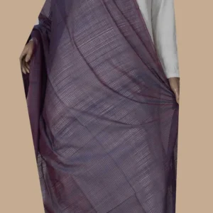 Twin Shaded Purple Handwoven Cotton Dupatta